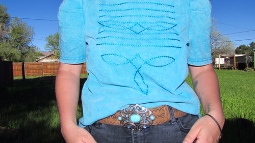 Turquoise Kiss Western Belt