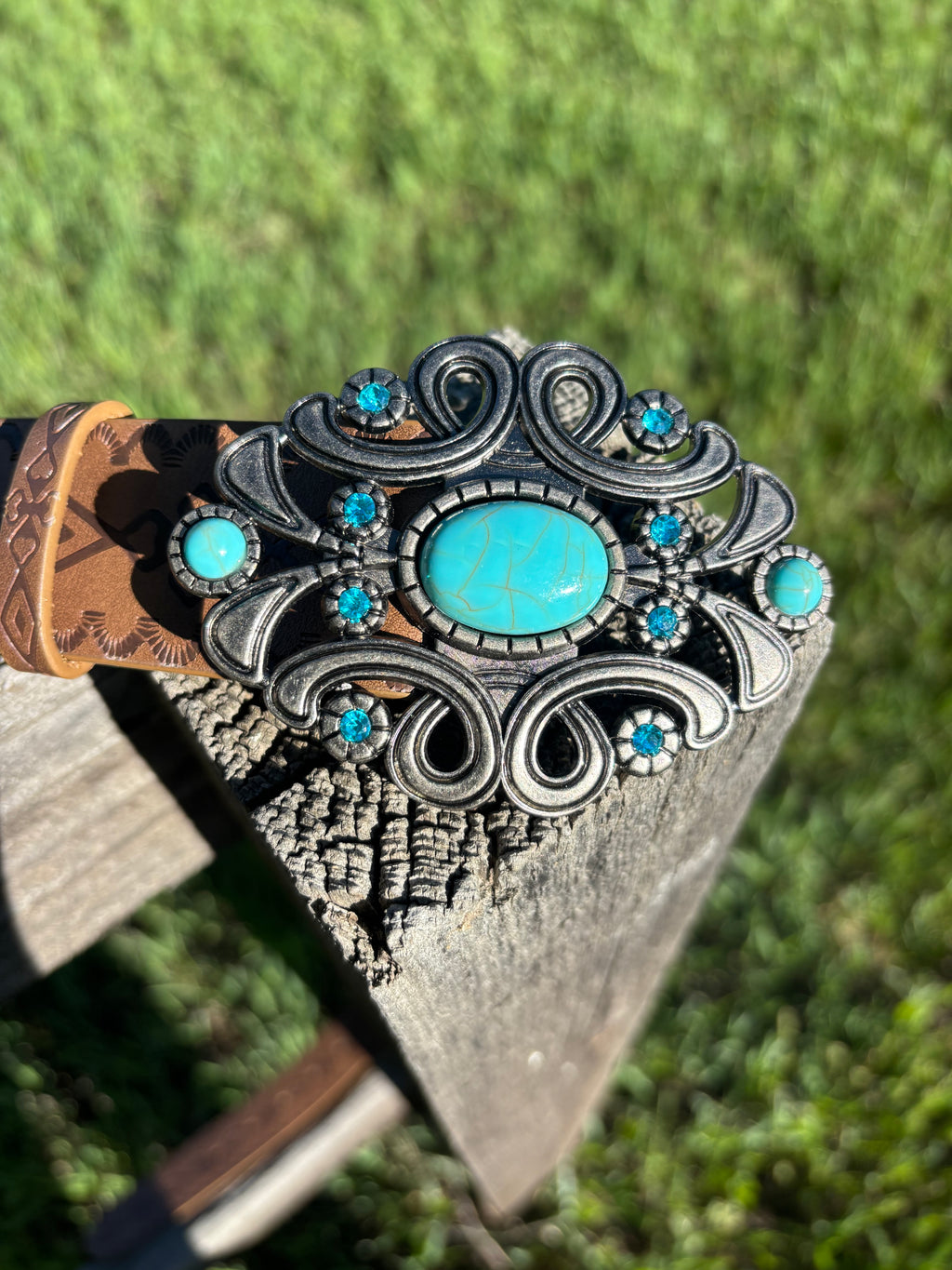 Turquoise Kiss Western Belt