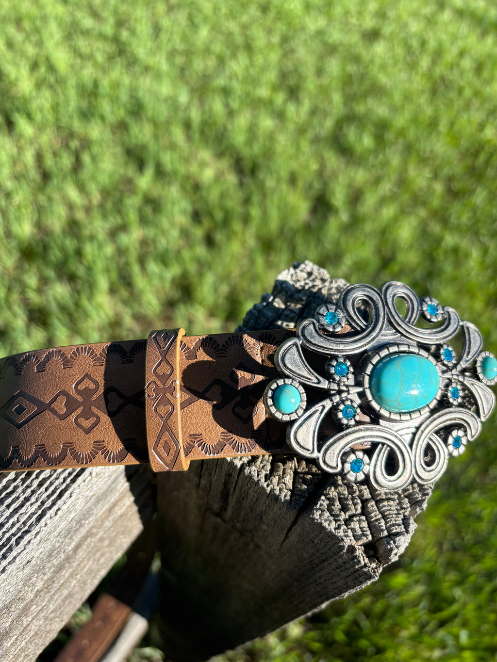 Turquoise Kiss Western Belt